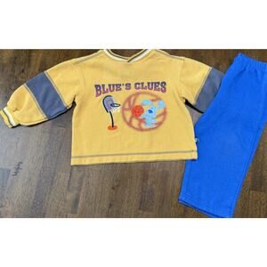 Vintage Kids 2000 Blues Clues Basketball Shirt Outfit 3T Nickelodeon Viacom